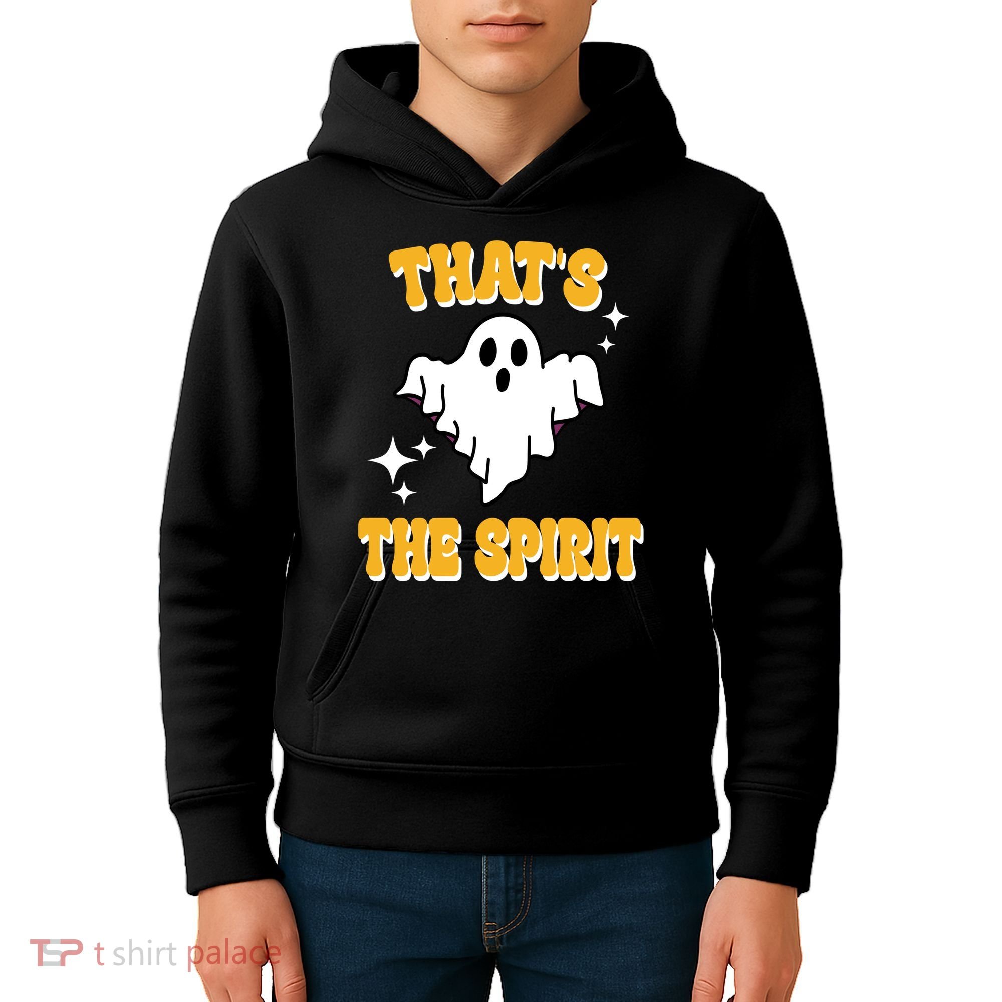 Thats The Spirit Funny Halloween Ghost Kids Hoodie