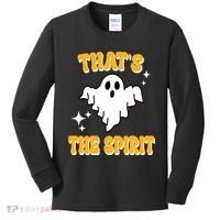 Thats The Spirit Funny Halloween Ghost Kids Long Sleeve Shirt thumb 0