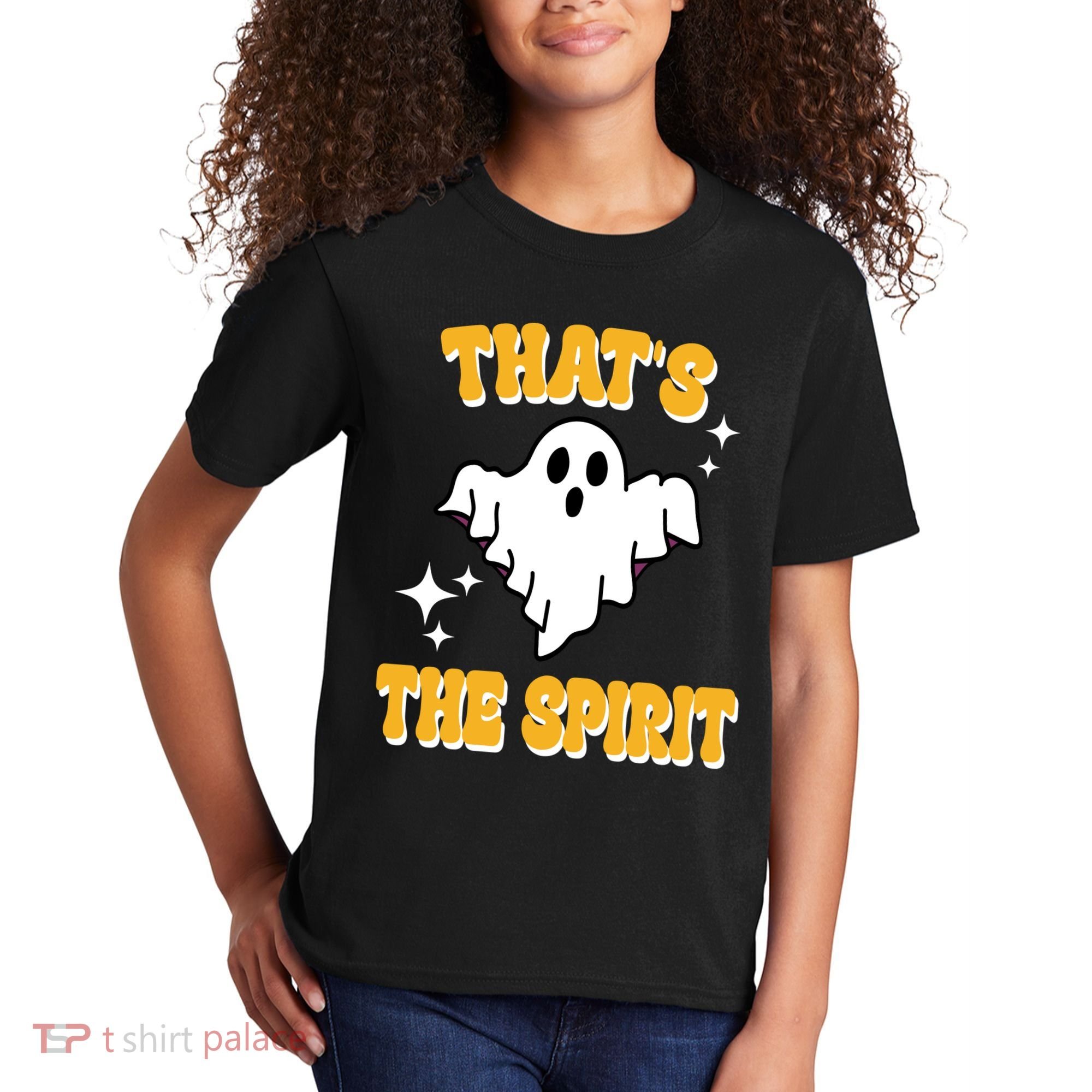 Thats The Spirit Funny Halloween Ghost Kids T-Shirt