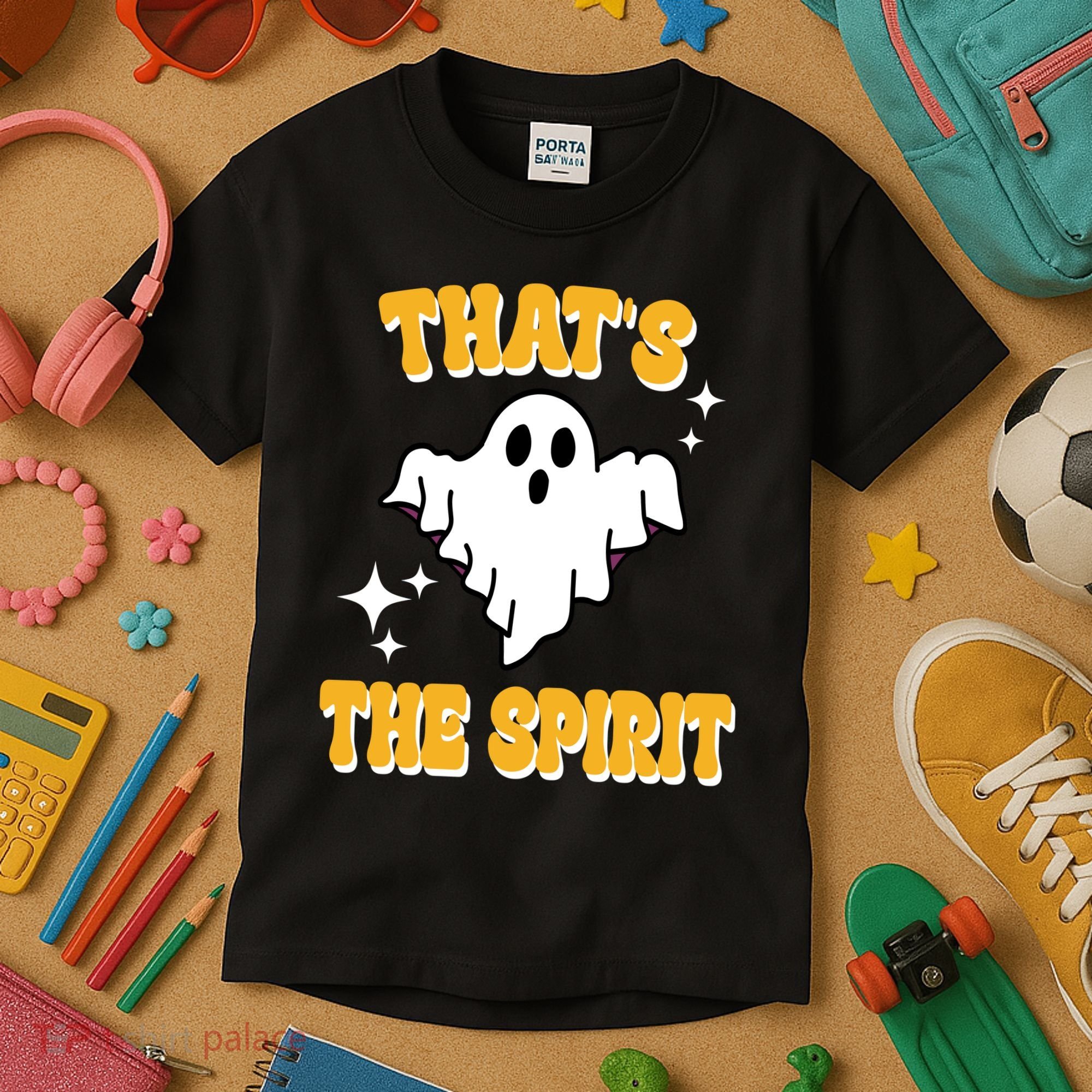 Thats The Spirit Funny Halloween Ghost Kids T-Shirt