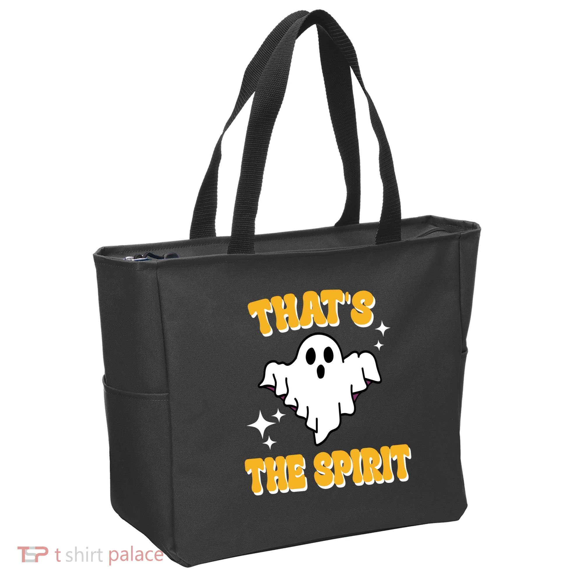 Thats The Spirit Funny Halloween Ghost Tote Bag