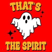 Thats The Spirit Funny Halloween Ghost Santa Hat thumb 1