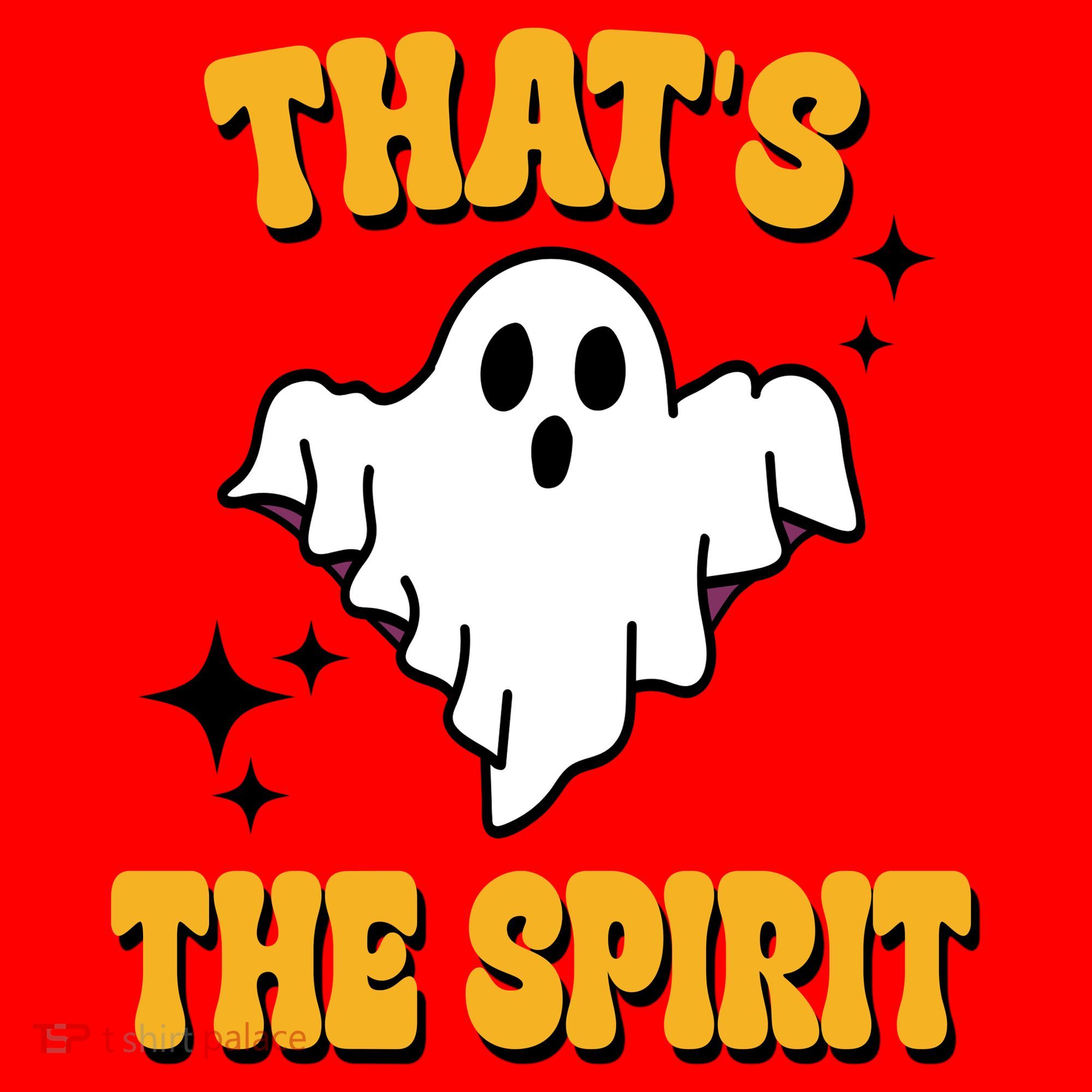 Thats The Spirit Funny Halloween Ghost Santa Hat