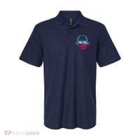 Two Tone Skull With Distortion Polo thumb 0