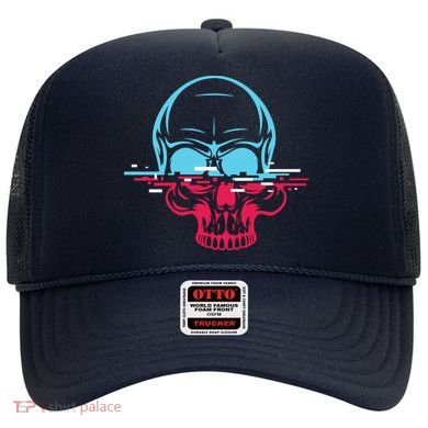 Two Tone Skull With Distortion Hat