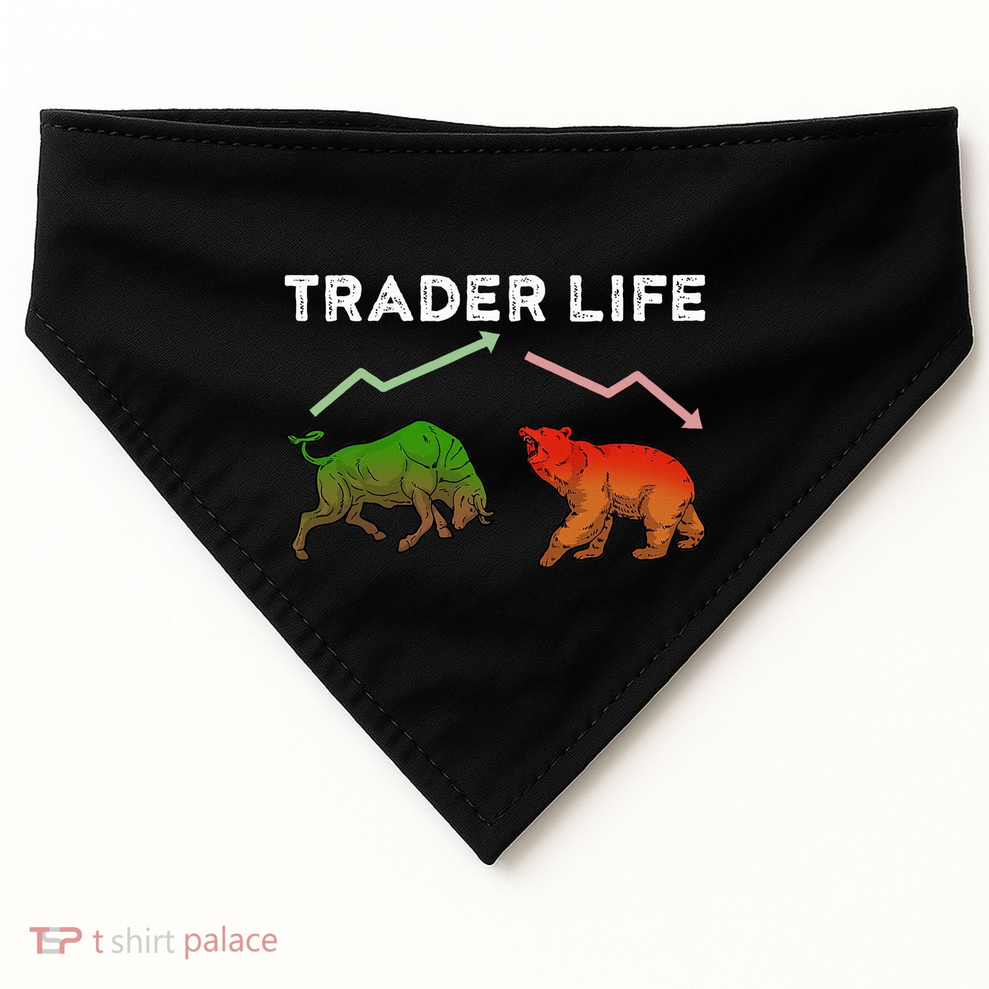 Trader T Stock T Day Trading Market Forex USA-Made Doggie Bandana