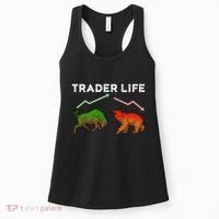 Trader T Stock T Day Trading Market Forex Women's Tank Top thumb 0