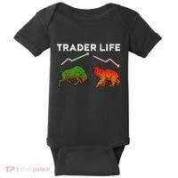 Trader T Stock T Day Trading Market Forex Baby Bodysuit thumb 0