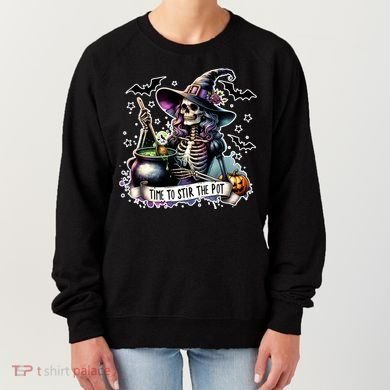 Time To Stir The Pot Witch Halloween Women's Sweatshirt