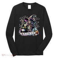 Time To Stir The Pot Witch Halloween Long Sleeve Shirt thumb 0