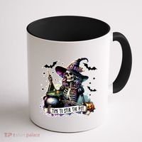 Time To Stir The Pot Witch Halloween Coffee Mug thumb 1