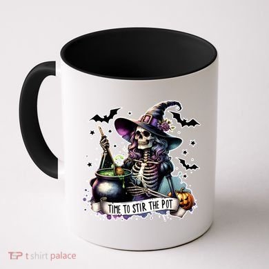 Time To Stir The Pot Witch Halloween Coffee Mug