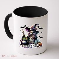 Time To Stir The Pot Witch Halloween Coffee Mug thumb 0