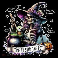 Time To Stir The Pot Witch Halloween Coffee Mug thumb 5