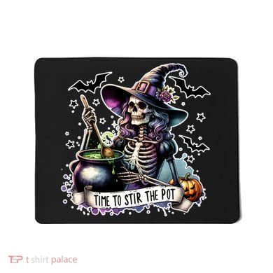 Time To Stir The Pot Witch Halloween Mousepad