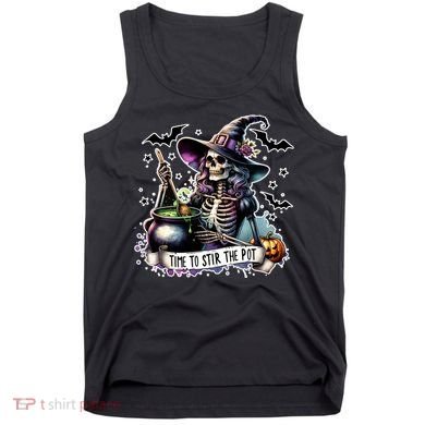Time To Stir The Pot Witch Halloween Tank Top