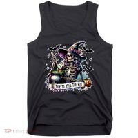 Time To Stir The Pot Witch Halloween Tank Top thumb 0