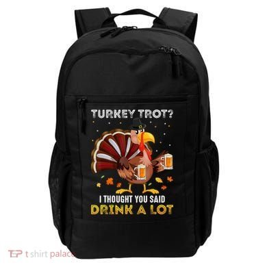 Turkey Trot Squad Running Drinking Matching Thanksgiving Backpack