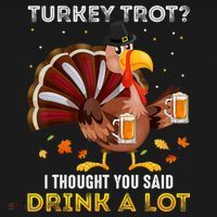 Turkey Trot Squad Running Drinking Matching Thanksgiving Backpack thumb 2
