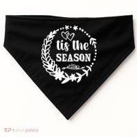 Tis The Season Halloween Quote USA-Made Doggie Bandana thumb 0