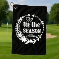 Tis The Season Halloween Quote Golf Towel thumb 1