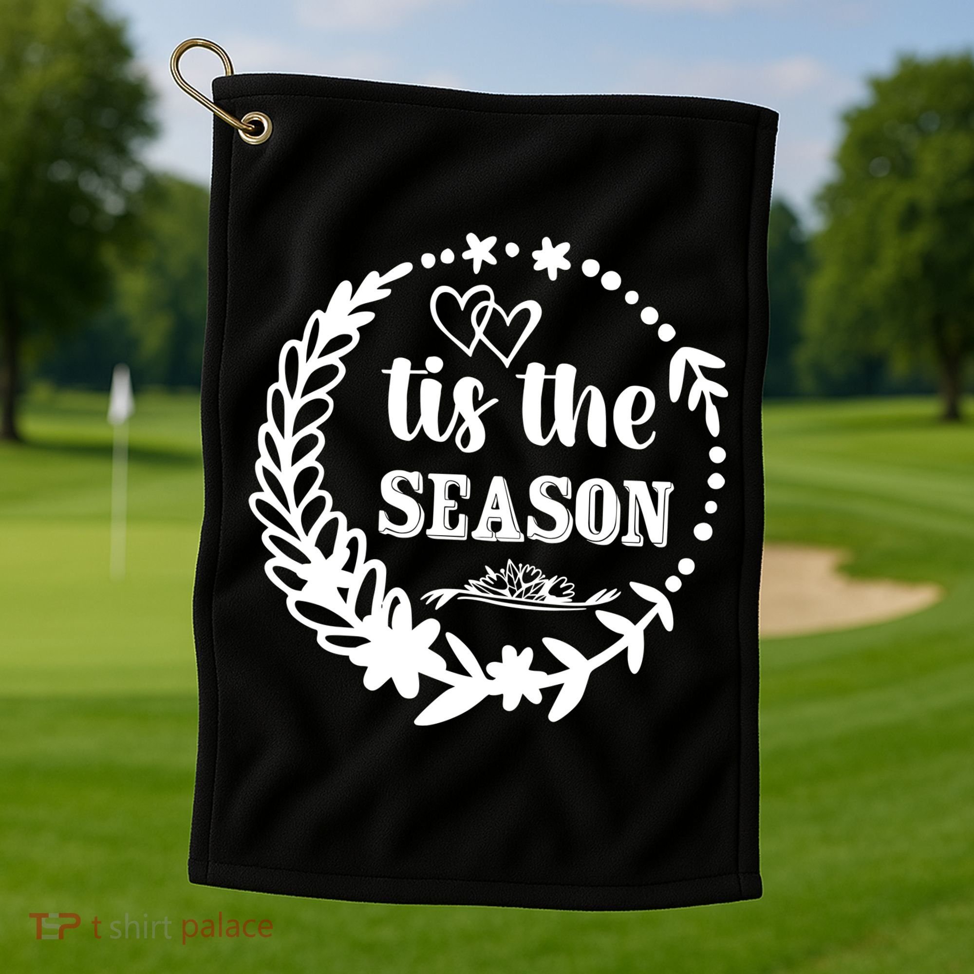 Tis The Season Halloween Quote Golf Towel