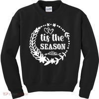 Tis The Season Halloween Quote Kids Sweatshirt thumb 0