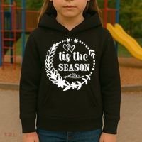 Tis The Season Halloween Quote Kids Hoodie thumb 3