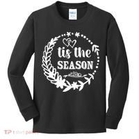 Tis The Season Halloween Quote Kids Long Sleeve Shirt thumb 0