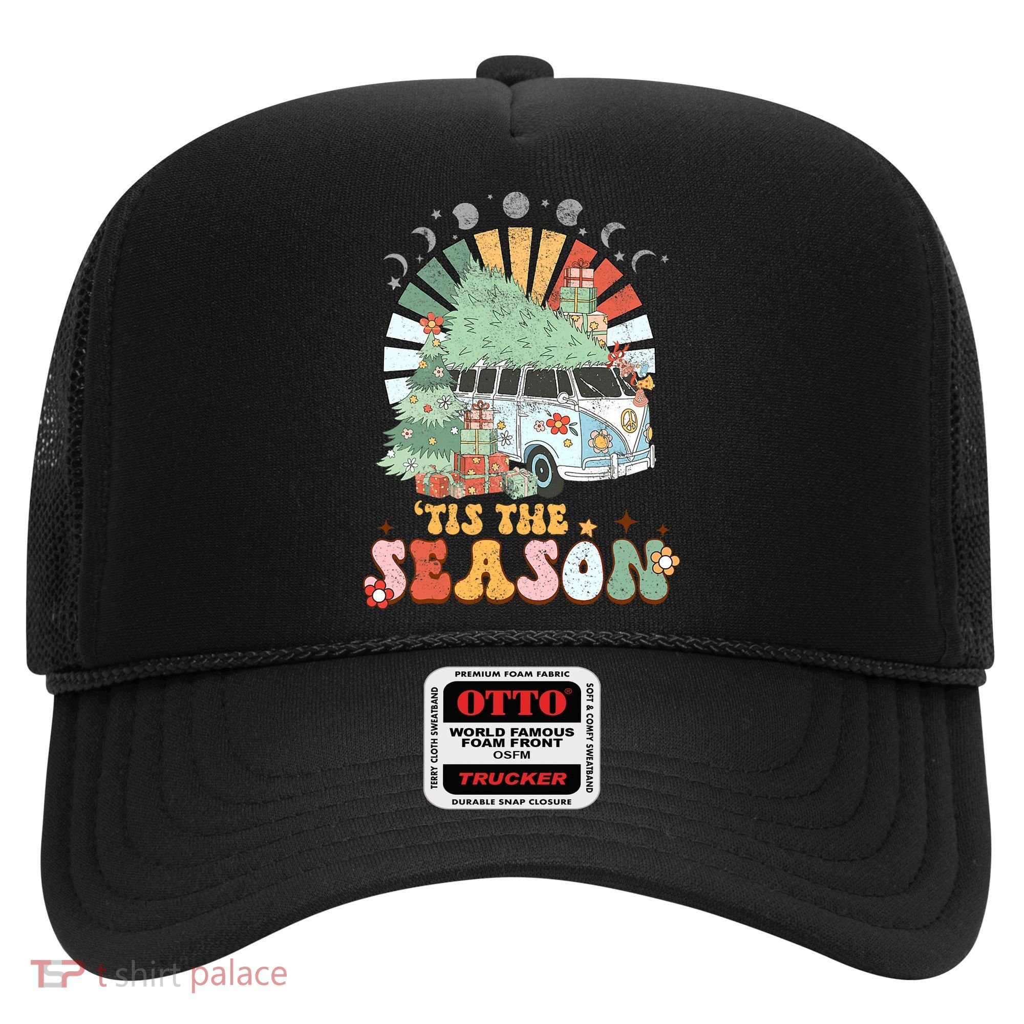 Tis' The Season Merry Camper Christmas Tree RV Camping Xmas Hat