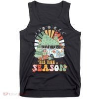 Tis' The Season Merry Camper Christmas Tree RV Camping Xmas Tank Top thumb 0