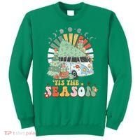 Tis' The Season Merry Camper Christmas Tree RV Camping Xmas Sweatshirt thumb 0