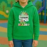 Tis' The Season Merry Camper Christmas Tree RV Camping Xmas Kids Hoodie thumb 3