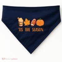Tis The Season Festive Fall Lover USA-Made Doggie Bandana thumb 0
