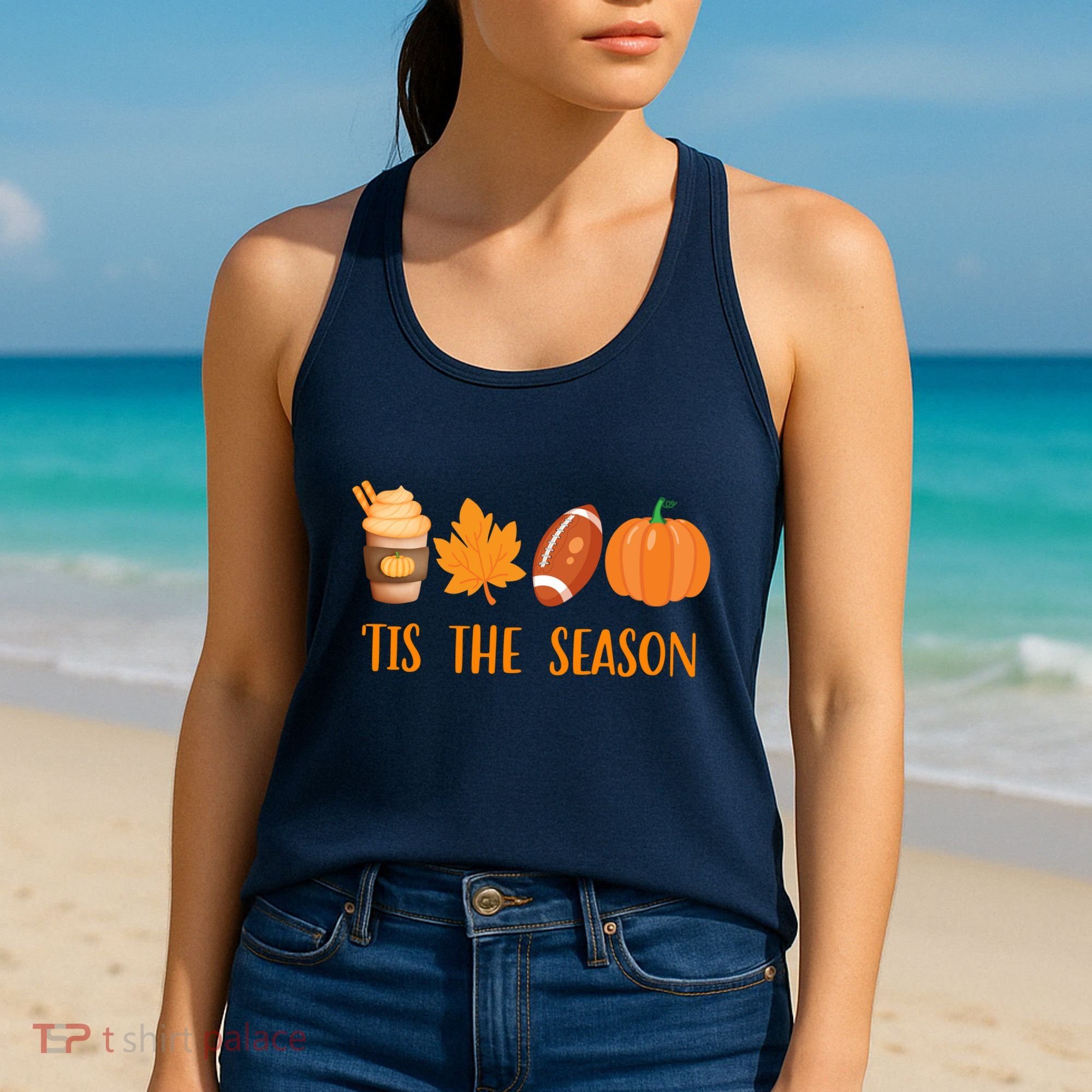 Tis The Season Festive Fall Lover Women's Tank Top