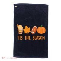 Tis The Season Festive Fall Lover Golf Towel thumb 0