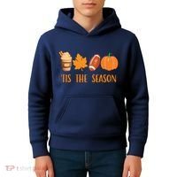 Tis The Season Festive Fall Lover Kids Hoodie thumb 4
