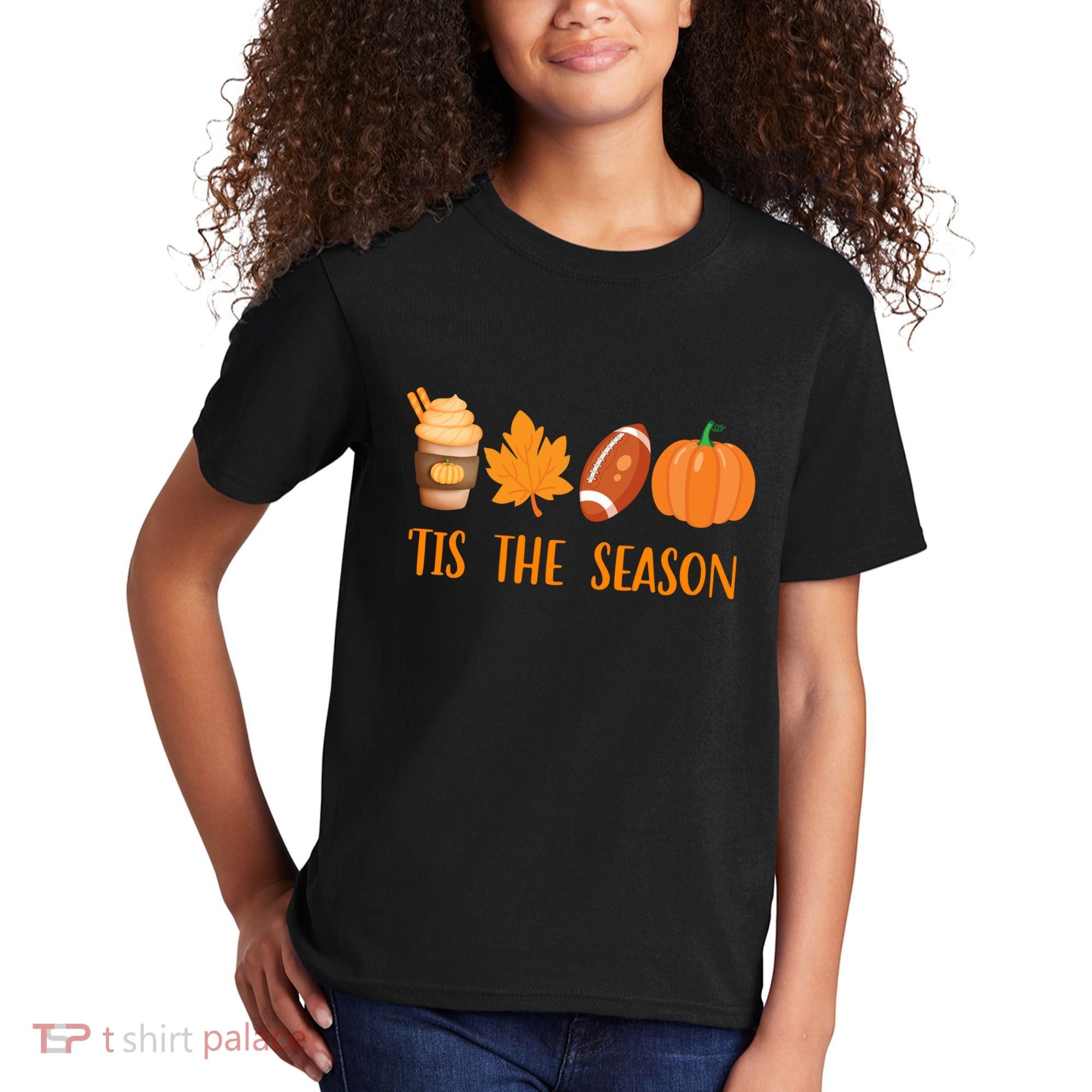 Tis The Season Festive Fall Lover Kids T-Shirt