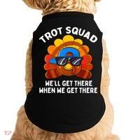 Turkey Trot Squad Thanksgiving Running Costume Doggie Tank thumb 0