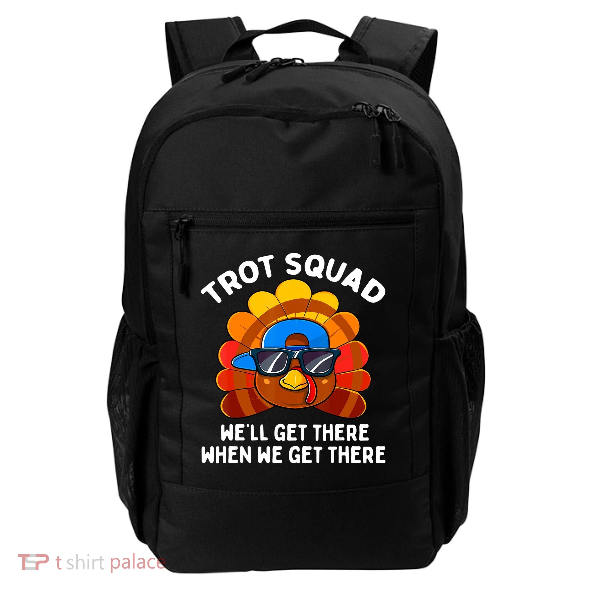 Turkey Trot Squad Thanksgiving Running Costume Backpack