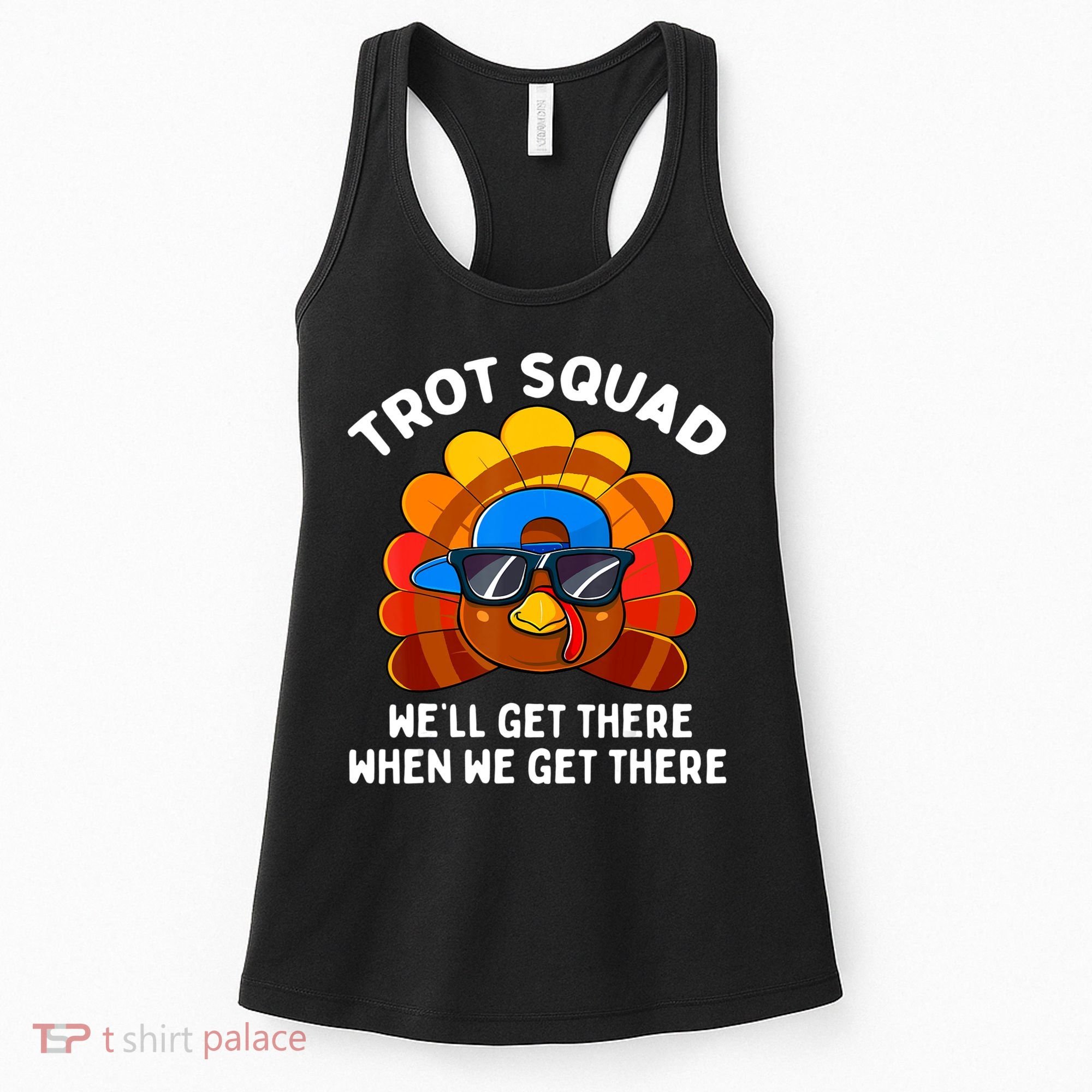Turkey Trot Squad Thanksgiving Running Costume Women's Tank Top