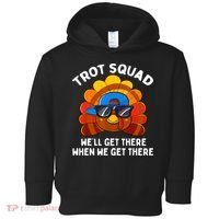 Turkey Trot Squad Thanksgiving Running Costume Toddler Hoodie thumb 0