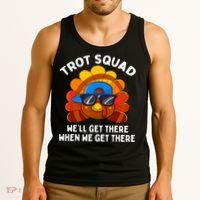 Turkey Trot Squad Thanksgiving Running Costume Tank Top thumb 3