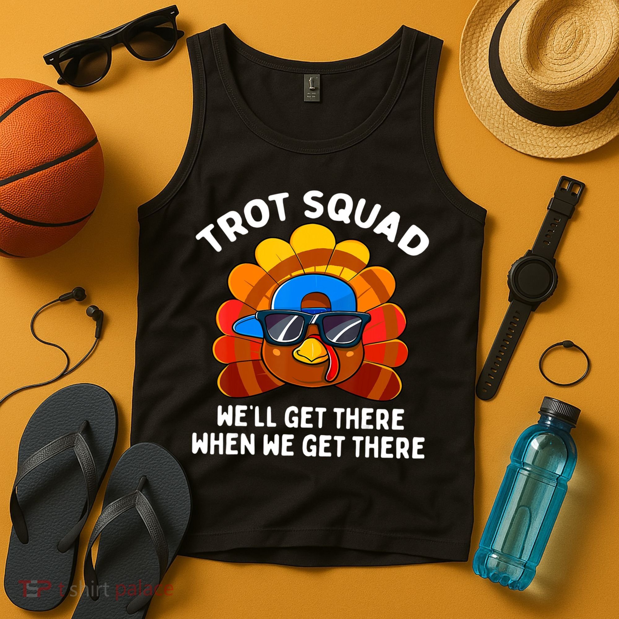 Turkey Trot Squad Thanksgiving Running Costume Tank Top