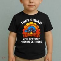 Turkey Trot Squad Thanksgiving Running Costume Toddler T-Shirt thumb 2