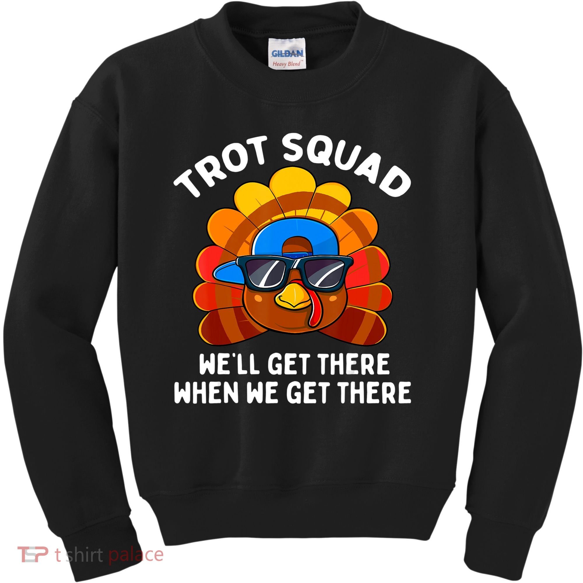 Turkey Trot Squad Thanksgiving Running Costume Kids Sweatshirt