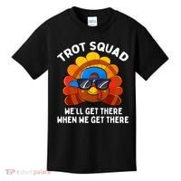 Turkey Trot Squad Thanksgiving Running Costume Kids T-Shirt thumb 0