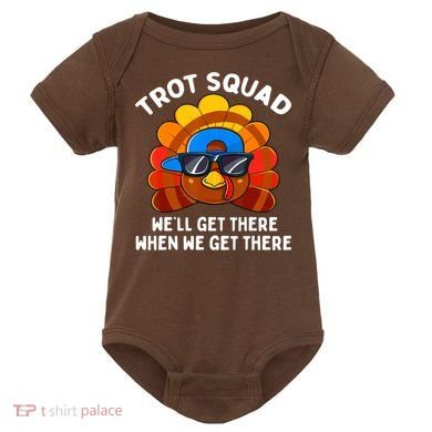 Turkey Trot Squad Thanksgiving Running Costume Baby Bodysuit