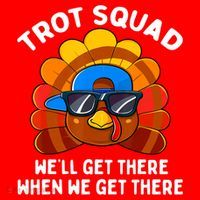 Turkey Trot Squad Thanksgiving Running Costume Santa Hat thumb 1