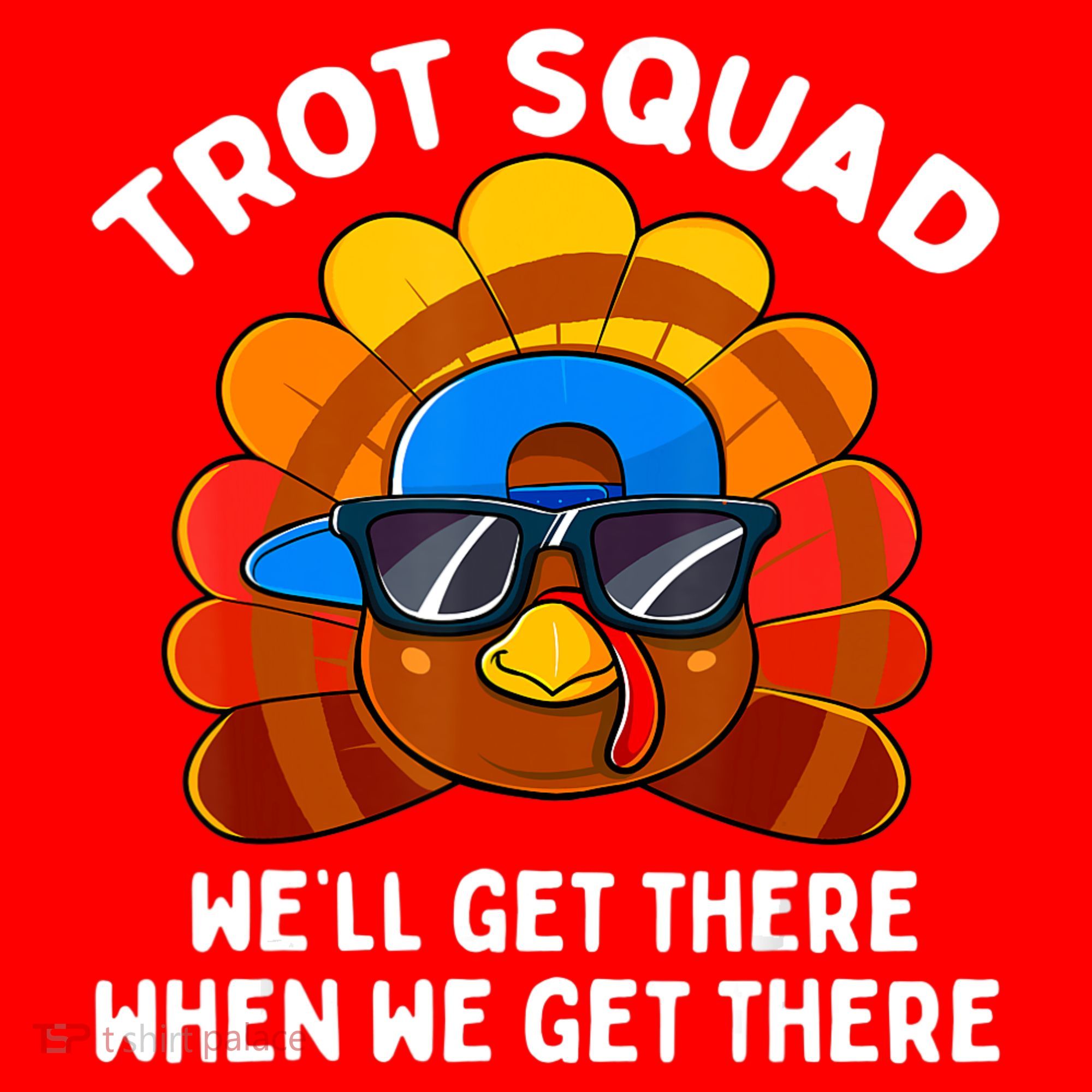 Turkey Trot Squad Thanksgiving Running Costume Santa Hat